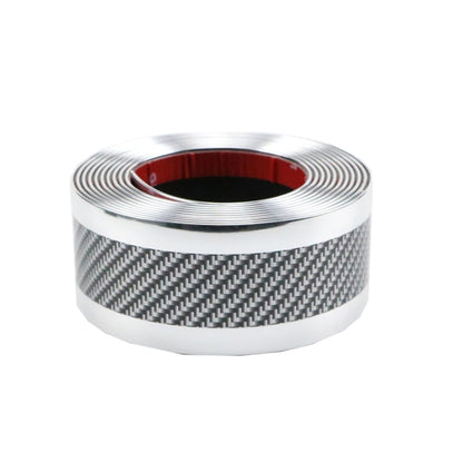 1m Car Bumper Anti-Collision Strip, Color: Two-color Silver 5cm by buy2fix