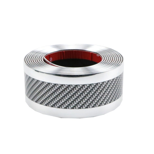 1m Car Bumper Anti-Collision Strip, Color: Two-color Silver 5cm by buy2fix