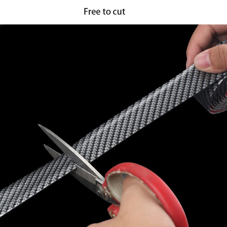 1m Car Bumper Anti-Collision Strip, Color: Two-color Silver 5cm by buy2fix