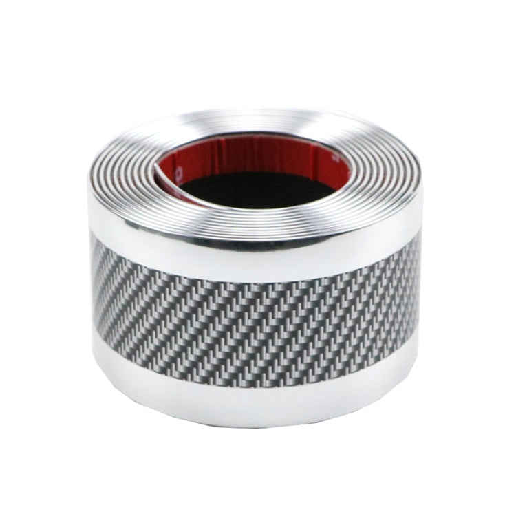 1m Car Bumper Anti-Collision Strip, Color: Two-color Silver 7cm by buy2fix