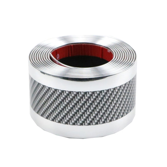 1m Car Bumper Anti-Collision Strip, Color: Two-color Silver 7cm by buy2fix