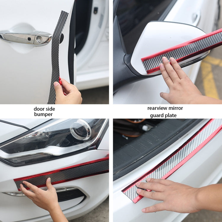 1m Car Bumper Anti-Collision Strip, Color: Two-color Silver 7cm by buy2fix