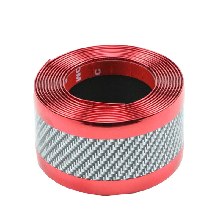 1m Car Bumper Anti-Collision Strip, Color: Two-color Red 7cm by buy2fix