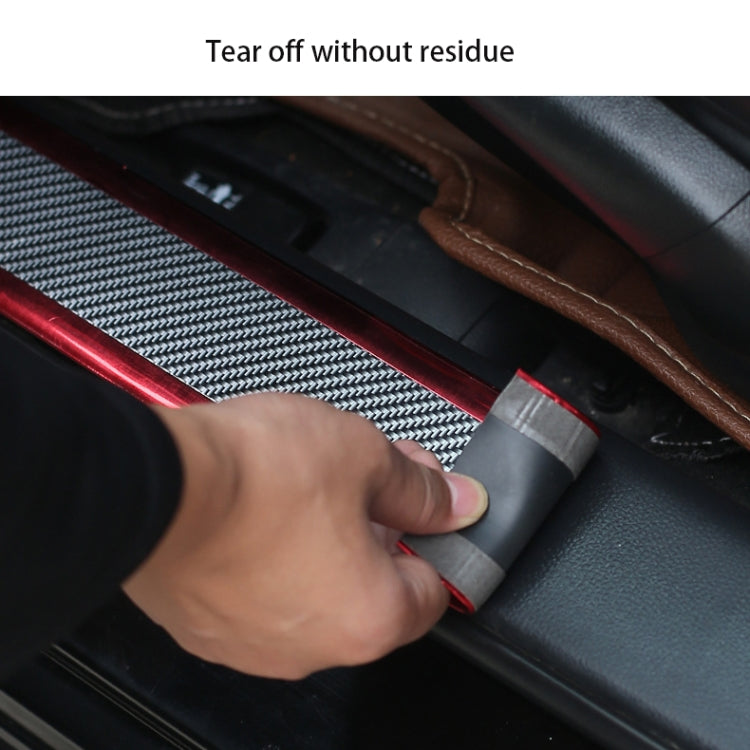 1m Car Bumper Anti-Collision Strip, Color: Two-color Red 7cm by buy2fix