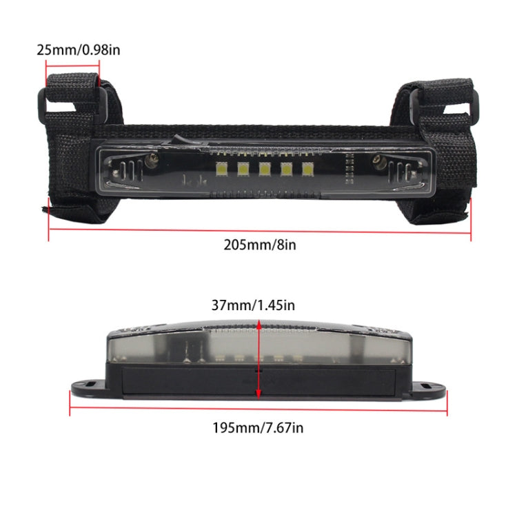 T-S007 Motorcycle Retrofit LED Bar Light Accessories For Polaris RZR(Smoke) - Signal Lights by buy2fix | Online Shopping UK | buy2fix