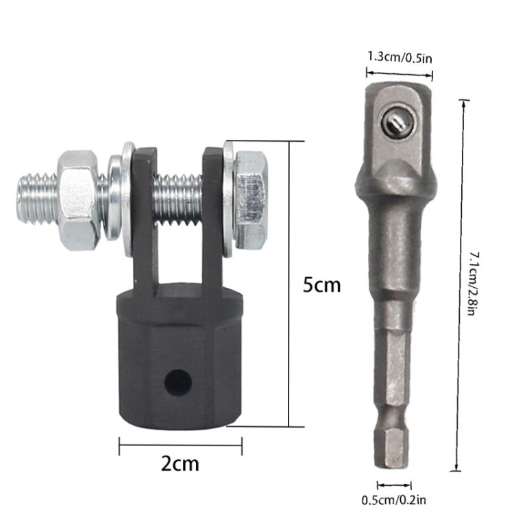 TO-OL007 Car Scissors Jack Adapter + Steel Ball Post(Black) - Car Jacks by buy2fix | Online Shopping UK | buy2fix