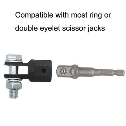 TO-OL007 Car Scissors Jack Adapter + Steel Ball Post(Black) - Car Jacks by buy2fix | Online Shopping UK | buy2fix