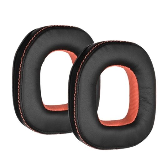 2pcs Sponge Earpad For Logitech Astro A50 Gen3/Gen4 Headset(Black+Orange) - Earmuff & Pad by buy2fix | Online Shopping UK | buy2fix