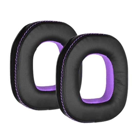 2pcs Sponge Earpad For Logitech Astro A50 Gen3/Gen4 Headset(Black+Purple) - Earmuff & Pad by buy2fix | Online Shopping UK | buy2fix