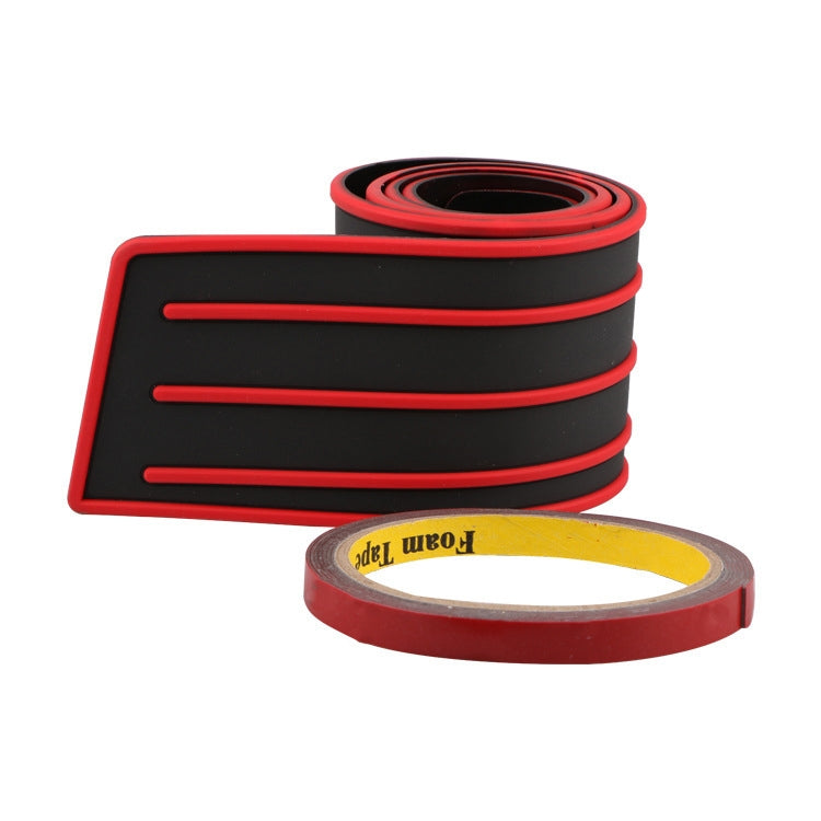 Car Tail Box Threshold Anti-Collision Strip, Color: Black Red 8x90cm by buy2fix