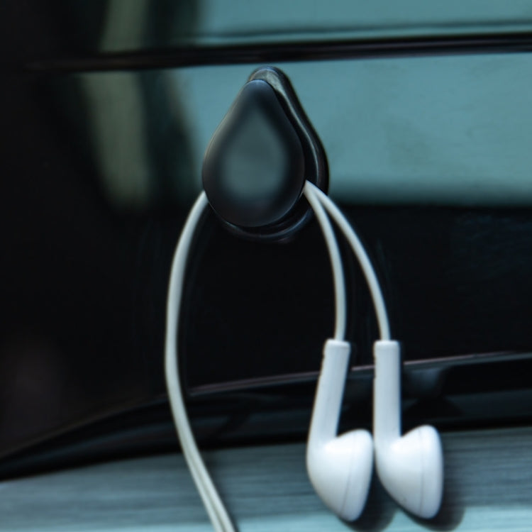 20 PCS F4001 Car Paste Multi-Function Small Hook(Black) by buy2fix