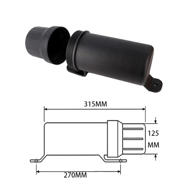 Universal Motorcycle Tool Tube Retrofit Parts, Wide: 125mm - Others by buy2fix | Online Shopping UK | buy2fix