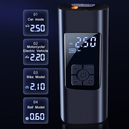 Car Portable Digital Display Electric Air Pump, Specification: 2712 Wireless Version 6000 mAh - Inflatable Pump by buy2fix | Online Shopping UK | buy2fix