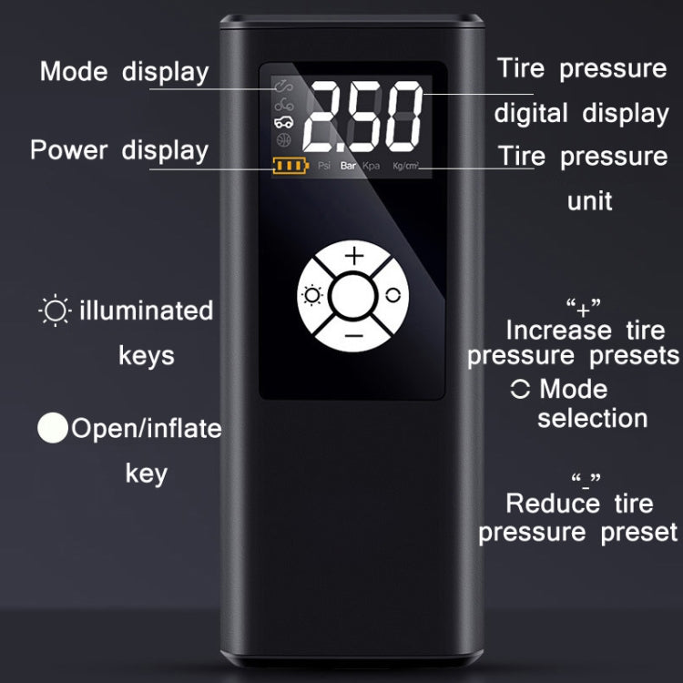 Car Portable Digital Display Electric Air Pump, Specification: L2775 Wireless Version 4000 mAh - Inflatable Pump by buy2fix | Online Shopping UK | buy2fix