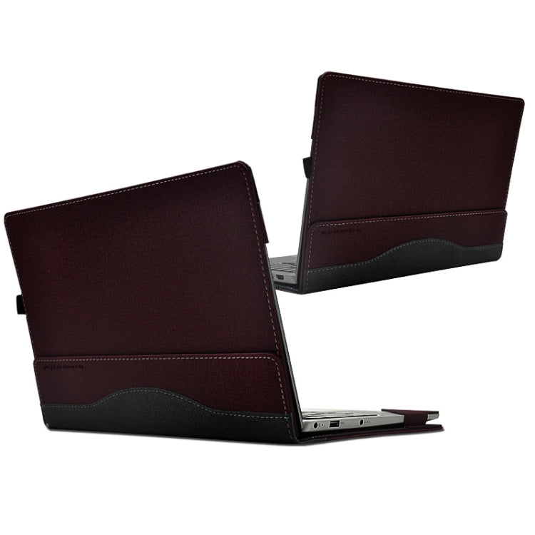 Laptop Anti-Drop Protective Case For Lenovo XiaoXin Air 13(Wine Red) by buy2fix