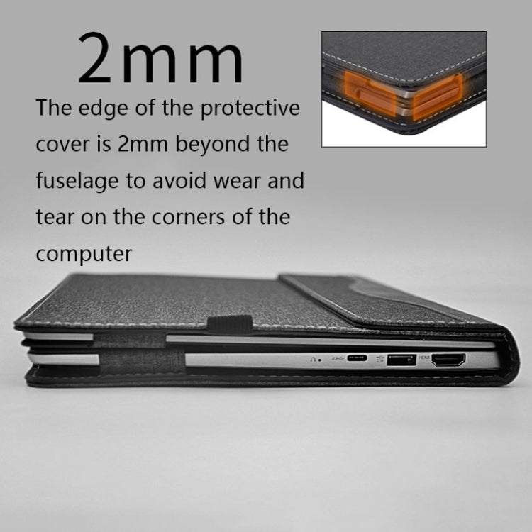 Laptop Anti-Drop Protective Case For Lenovo XiaoXin Air 13(Wine Red) by buy2fix