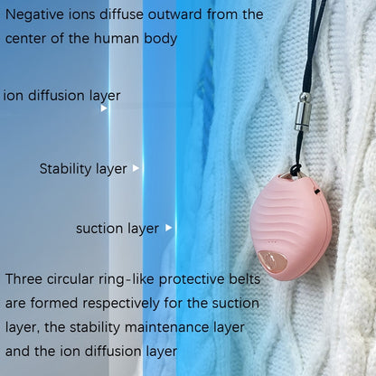 Neck Car Negative Ion Air Purifier(S02 Pink) - Air Purifiers & Accessories by buy2fix | Online Shopping UK | buy2fix
