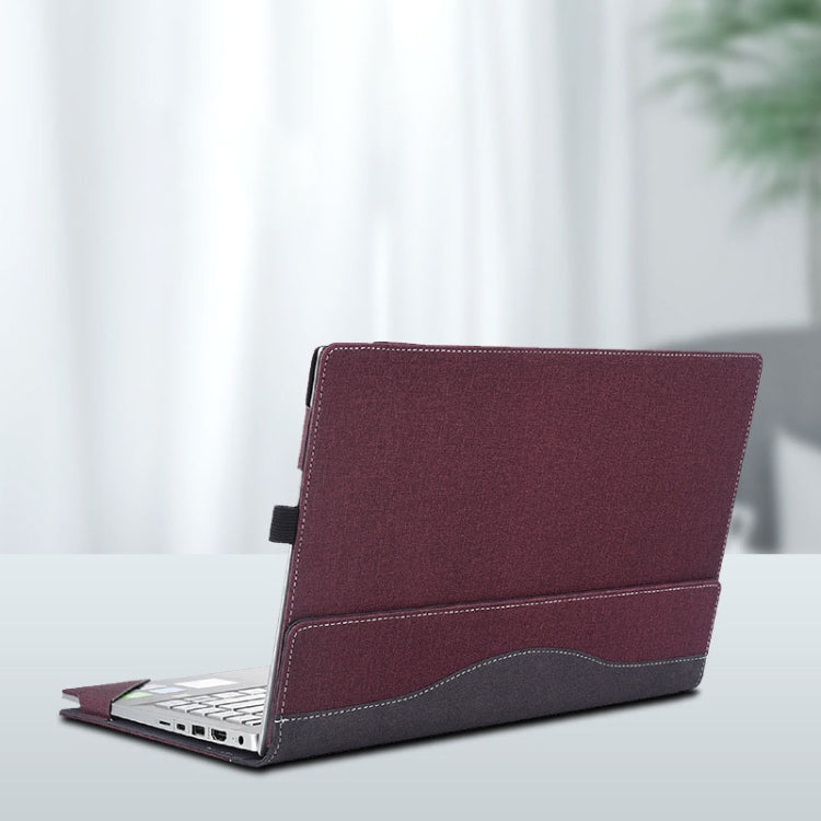 Laptop Anti-Drop Protective Case For HP Zhan 66 Fourth Generation 14 inch(Wine Red) by buy2fix