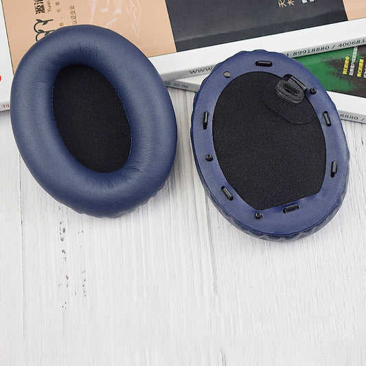 2pcs PU Leather Earpads For Sony WH-1000XM4, Color: Blue+Buckle - Earmuff & Pad by buy2fix | Online Shopping UK | buy2fix