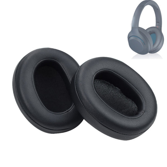 1 paire d'oreillettes en éponge pour casque SONY WH-XB900N, couleur: peau protéinée-noir