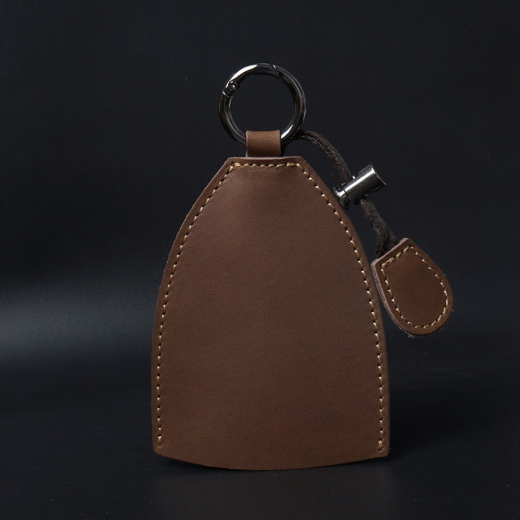 18Y-009 Vintage Handmade Leather Car Pull-Out Key Case(Oil Wax Skin Tea) by buy2fix