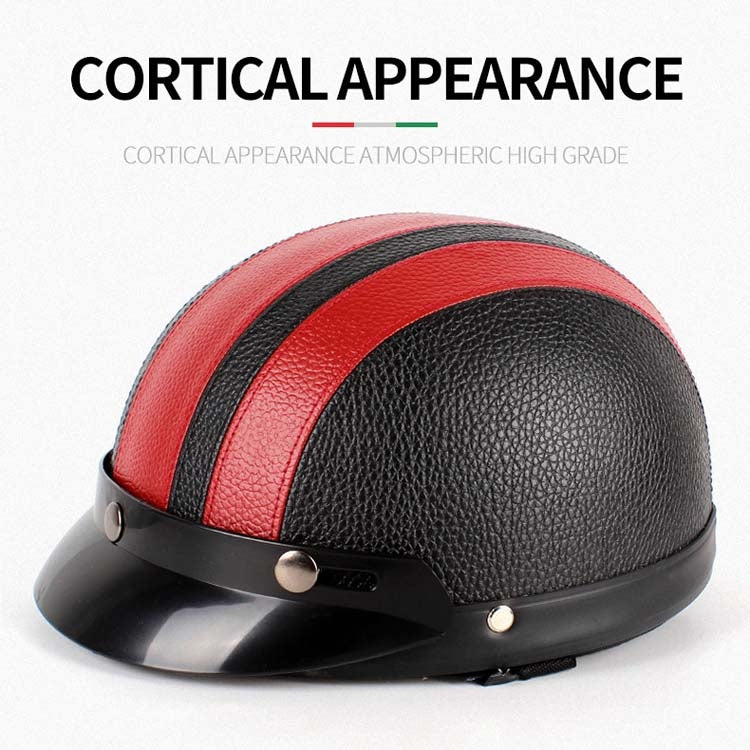 BSDDP A0318 PU Helmet With Goggles, Size: One Size(Black Pink) - Helmets by BSDDP | Online Shopping UK | buy2fix