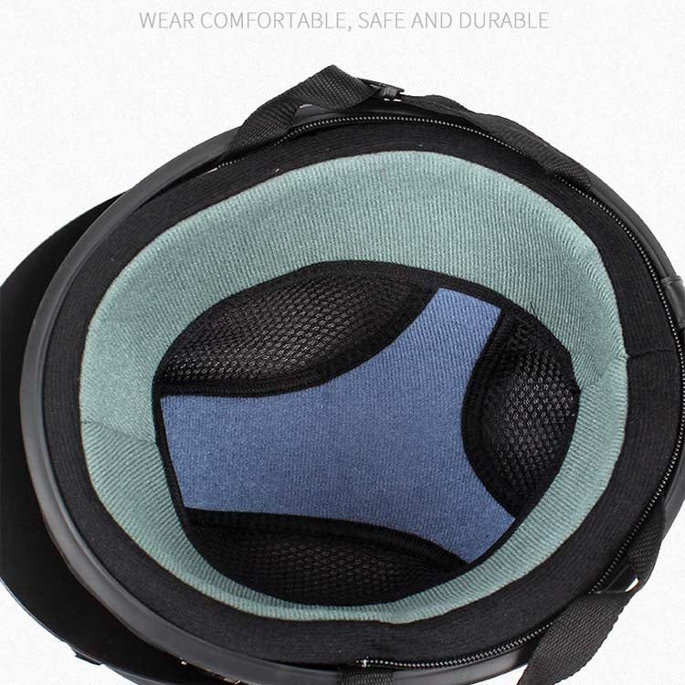 BSDDP A0318 PU Helmet With Goggles, Size: One Size(Black) - Helmets by BSDDP | Online Shopping UK | buy2fix