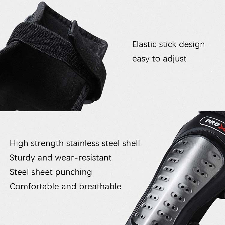PRO-BIKER RH-1010 Motorcycle Keep Warm Anti-Fall Stainless Steel Protective Gear(Knee Pads + Elbow Pads) - Protective Gear by buy2fix | Online Shopping UK | buy2fix