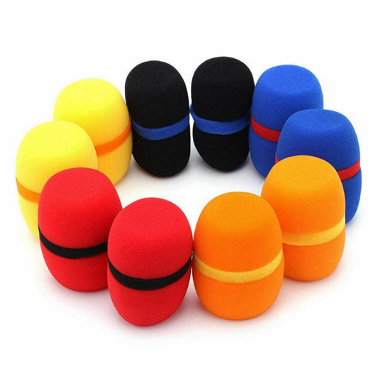 10 PCS Handheld Dust Proof Soft Sponge Microphone Cover(Random Color Delivery) - Windshield by buy2fix | Online Shopping UK | buy2fix