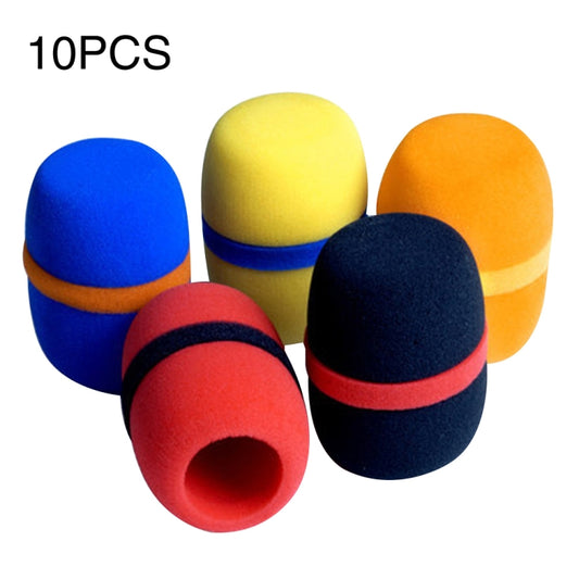 10 PCS Handheld Dust Proof Soft Sponge Microphone Cover(Random Color Delivery) - Windshield by buy2fix | Online Shopping UK | buy2fix