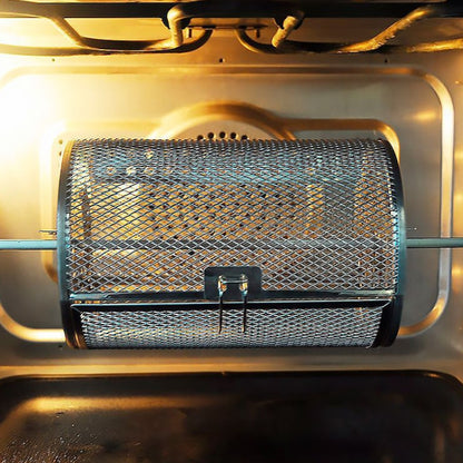 D Type 14 x 23cm  Stainless Steel Roasting Cage Oven Peanut Chestnut Cage - Bulit-in Ovens & Accessories by buy2fix | Online Shopping UK | buy2fix