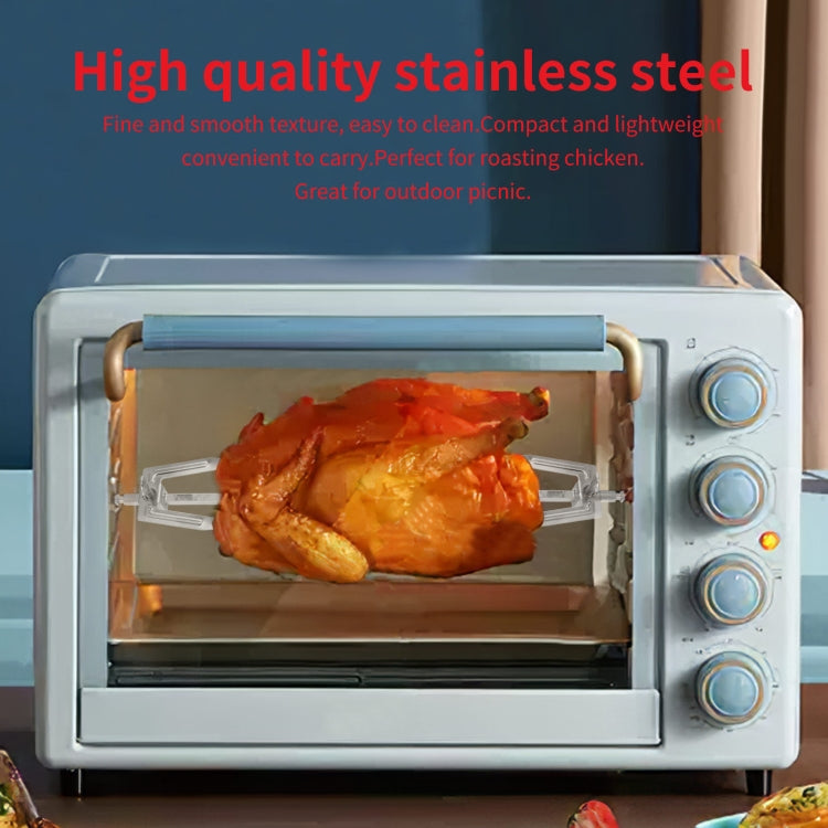 Stainless Steel Roast Chicken Skewer Cook Oven BBQ Grilled Fork - Bulit-in Ovens & Accessories by buy2fix | Online Shopping UK | buy2fix