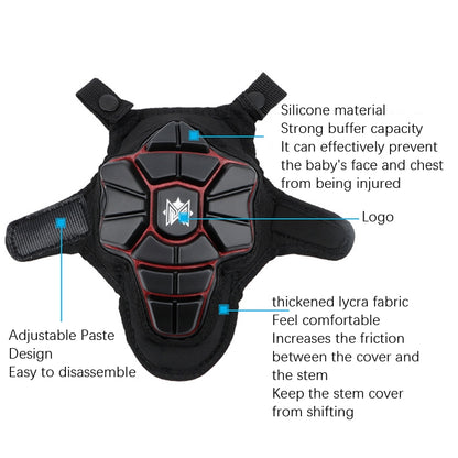 Meroca Children Balance Bike Handle Protective Cover(Black Orange) - Accessories & Parts by buy2fix | Online Shopping UK | buy2fix