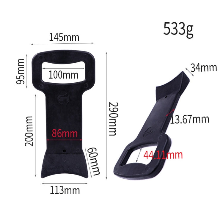 2pcs Flat Tire Labor-Saving Beading Rod (Yellow) by buy2fix