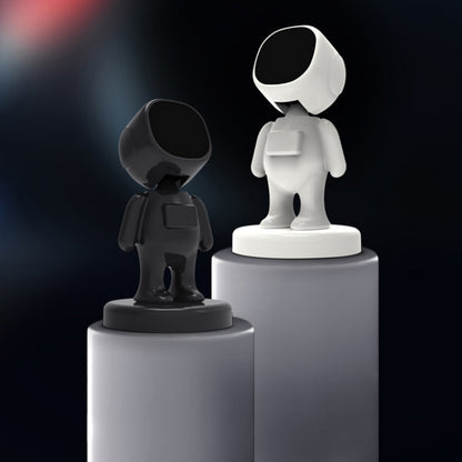 TOPFREE Astronaut Car Bracket Magnetic Adhesive Paste Navigation Car Phone Bracket(White) by buy2fix