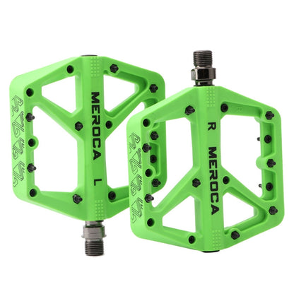 MEROCA Mountain Bike Nylon Pedal(Green) by MEROCA