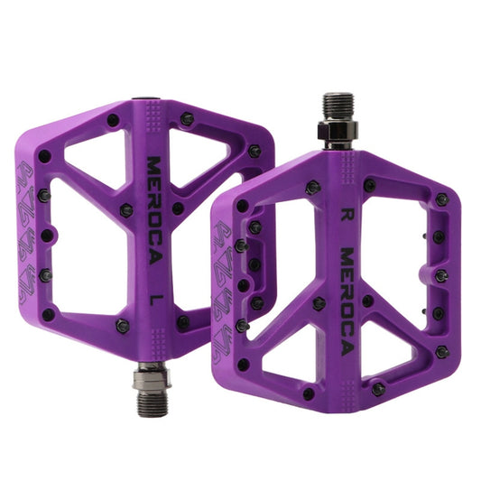 MEROCA Mountain Bike Nylon Pedal(Purple) - Pedals by MEROCA | Online Shopping UK | buy2fix
