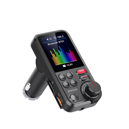 BT93 Color Screen Car MP3 Bluetooth Player(Black) - Bluetooth Car Kits by buy2fix | Online Shopping UK | buy2fix