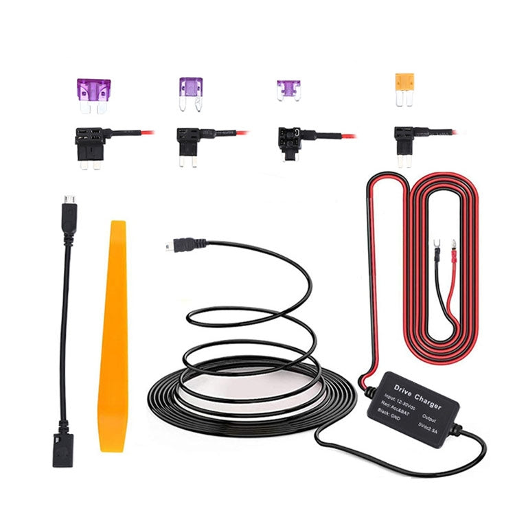 C301 12V to 5V Car ACC Takes Electricity Buck Cables, Model: Buckle + 4 x Take Appliance - Cables & Connectors by buy2fix | Online Shopping UK | buy2fix