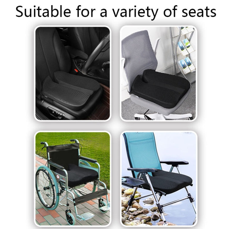 QFC060 V-shaped Car Memory Foam Non-slip Seat Cushion(Grey) by buy2fix