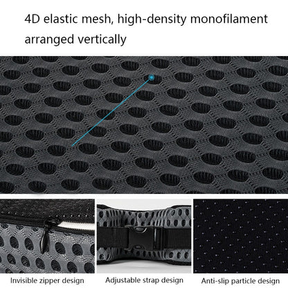 Thickened Breathable Memory Foam Car Seat Cushion(QFC047 Black) - Seat Accessories by buy2fix | Online Shopping UK | buy2fix