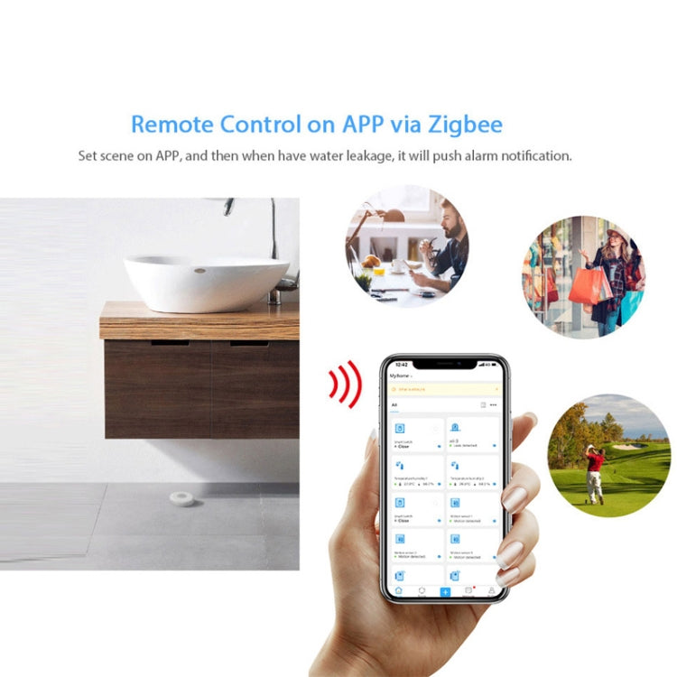 EV-WI-3 Smart Home Water Level Detector - Water Leakage Alarm by buy2fix | Online Shopping UK | buy2fix