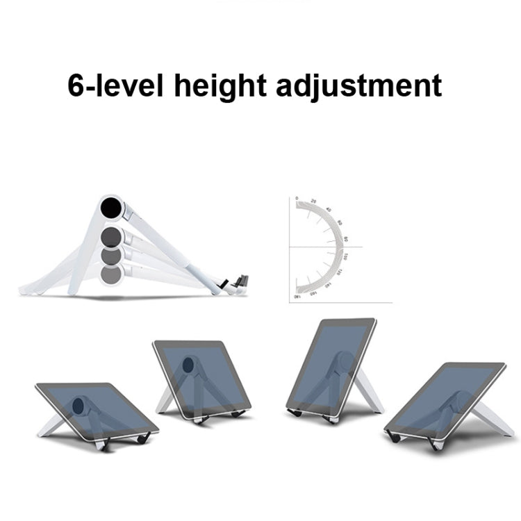 UP-1S Foldable Laptop Stand Mobile Phone Tablet Desktop Stand(White) - Laptop Stand by buy2fix | Online Shopping UK | buy2fix