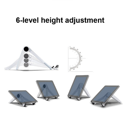 UP-1S Foldable Laptop Stand Mobile Phone Tablet Desktop Stand(Black) - Laptop Stand by buy2fix | Online Shopping UK | buy2fix