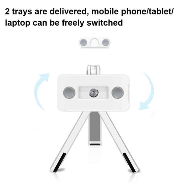 UP-1S Foldable Laptop Stand Mobile Phone Tablet Desktop Stand(White) - Laptop Stand by buy2fix | Online Shopping UK | buy2fix