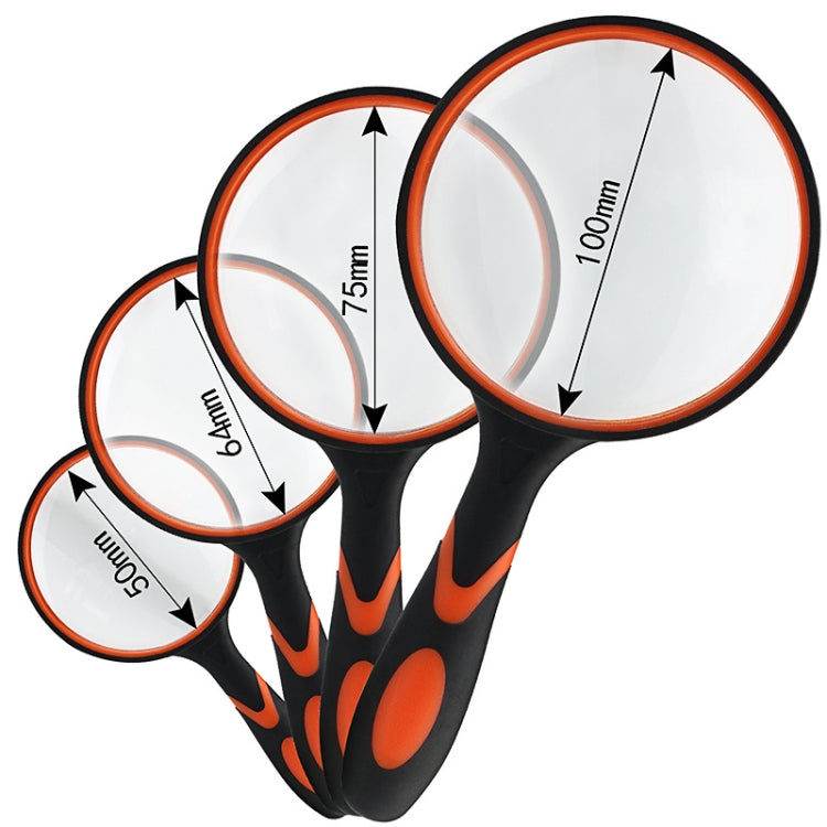10X HD Optical Lens Handheld Magnifying Glass, Specification: 65mm - Hand Held Style by buy2fix | Online Shopping UK | buy2fix