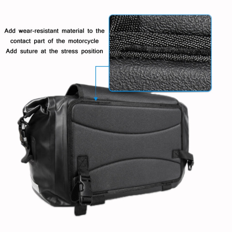 AFISHTOUR FM2021 Large Capacity Waterproof Motorcycle Rear Seat Bag, Color: Yellow - Bags & Luggages by AFISHTOUR | Online Shopping UK | buy2fix