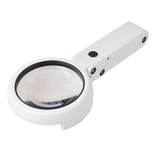 5X / 11X USB Charging LED Light Handheld Magnifier(FS 75RC) - Hand Held Style by buy2fix | Online Shopping UK | buy2fix