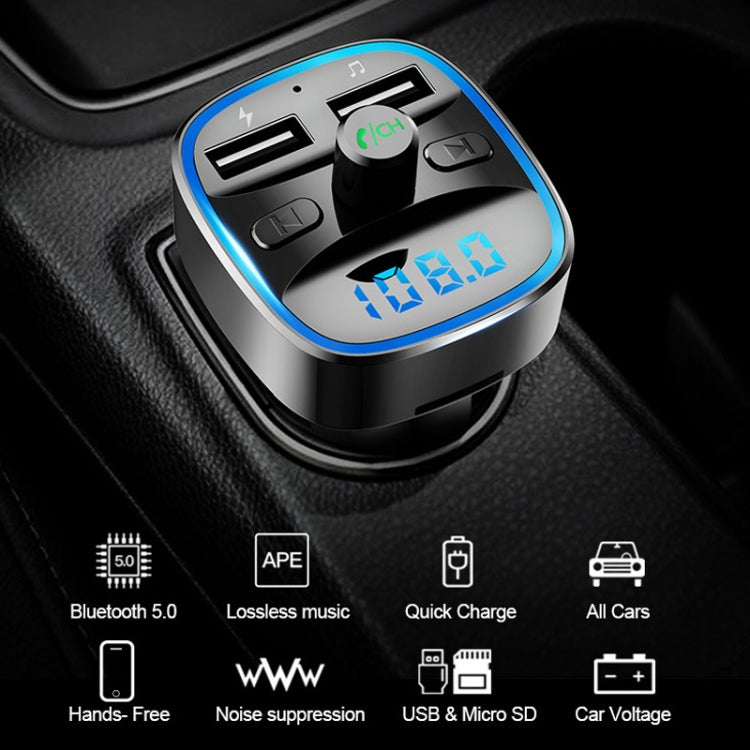 T25 Car MP3 Bluetooth Player Charger - Bluetooth Car Kits by buy2fix | Online Shopping UK | buy2fix