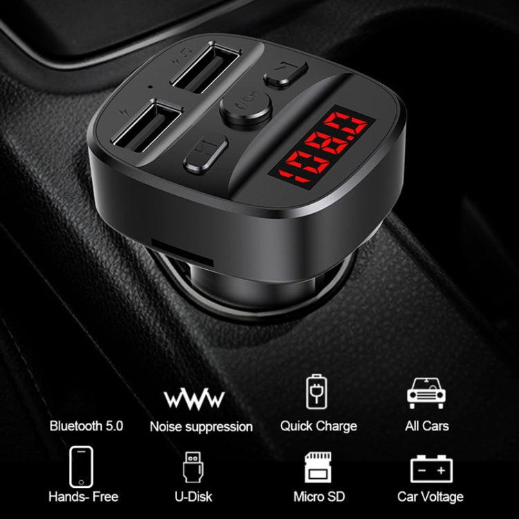 T60 Car MP3 Bluetooth Player Charger - Bluetooth Car Kits by buy2fix | Online Shopping UK | buy2fix
